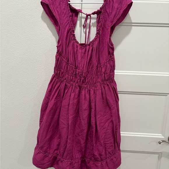 Anthropologie Fuchsia Backless Dress - Picture 2 of 4